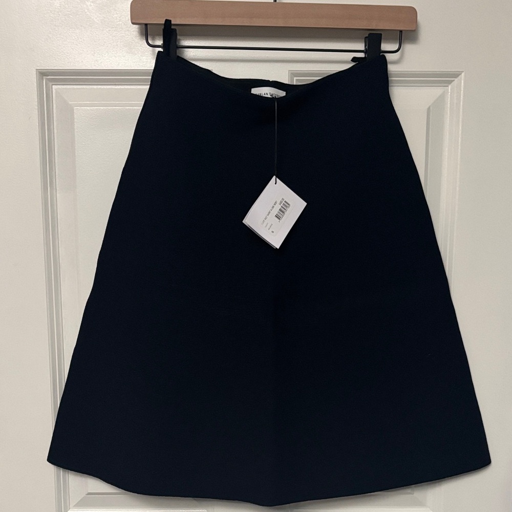 NWT [$400] Scanlan Theodore Classic Navy A-Line Skirt. size Small - Picture 4 of 9